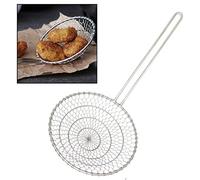 Hicook Stainless Steel Kitchen Spider Strainer Skimmer Ladle Food Dumpling Noodle Strainer for Pasta Spaghetti Noodles and Frying, 7 inches (7 INCH)