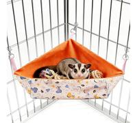 Hicoolmam Sugar Glider Toy Box - Hanging Hammock for Cage, Accessories, Small Animal Dig Box
