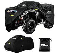 Hicover 600D ATV Cover Waterproof Heavy Duty Trailerable 4 Wheeler Cover Waterproof Outdoor Quad Cover All Weather Season UV Protection for All Motorcycle Quad Bike