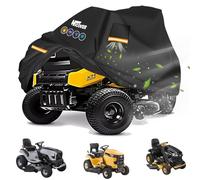 Hicover Riding Lawn Mower Cover - 600D Heavy Duty Lawn Tractor Cover, Waterproof & Windproof With Vents Fit with Reflective Strips, Fit John Deere, EGO, Toro, Craftsman, Husqvarna, Honda and More