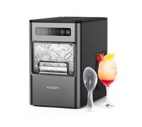 HiCOZY Ice Cube Maker, Portable Ice Maker, 12kg/Day, Countertop Ice Machine with Self-Cleaning, Ice in 6 Mins, for Kitchen/Office/Camping/RV/Home Bar