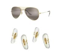 HiCycle2 16mm Clip-on Nose Pads Replacement For Aviator RB3025 RB3016 RB3447 Sunglasses Repair Kits Golden 2 Pairs