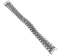 HiCycle2 17mm Jubilee Watch Band Bracelet Replacement For 31mm Rolex Midsize 6824 68263 68273 68274 68278 Solid Link Hidden Clasp Stainless Steel
