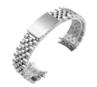 HiCycle2 18mm Jubilee Watch Band Replacement For Men's Rolex Stainless Steel Heavy (Silver)