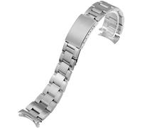 HiCycle2 19mm Oyster Watch Band Bracelet Replacement For Vintage Rolex Air King 1500 5500 5501 5505 Stainless Steel, Silver Brush, 20mm