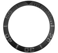 HiCycle2 Ceramic Bezel Insert Replacement For Rolex 40mm Yachtmaster 16622 16623 116622 116623 Steel (Black)