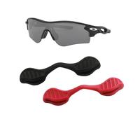 HiCycle2 Compatible/Replacement for Oakley Radar Path Sunglasse Repair Kits Nose Pads Temple Tips if Applicable (Red&Black nose pads)