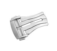 HiCycle2 Deployment Buckle Clasp Band Replacement For Omega Seamaster Planet Ocean Strap (Silver, 18mm)