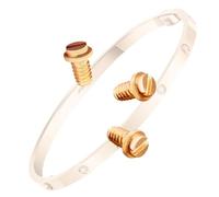 HiCycle2 Flat Screws 3.90mm Replacement for Cartier Love Bracelet Yellow Gold 3 PCS (Rose Gold)