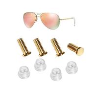 Hicycle2 Front Bridge Lenses Screws Kits Replacement For Ray Ban RB3449 RB3541 RB3497 Gold