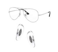 HiCycle2 glasses nose pads nose pads for glasses Replacement Nose Pad for Ray-Ban Aviator RB3025 Sunglasses glasses nose pads silicone Repair kit Parts (silver)