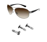 HiCycle2 glasses Screws Replacement For Ray Ban RB3386 RB3379 RB3364 RB3697 Golden Hold Lenses Ring glasses repair kit with screws and screwdriver(silver)
