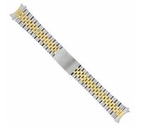 HiCycle2 Jubilee Watch Band Replacement For Lady Tudor Princes Oyster Date Two Tone 13mm, Gold center, 20mm