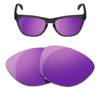 HiCycle2 Polarized Replacement Lenses for Oakley Frogskins OO9013 Sunglasses-Multi Options，with Lens Cloth, Purple