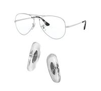 HiCycle2 Replacement Nose Pads suit for Aviator RB3025 RB3539 RB3026 RB3447 RB4263 RB3548 RB3716 RB3816 RB3548N Sunglasses Repair Kits Clip-on,Bonus Sunglasses cloth (14mm, Clear)