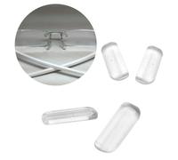 HiCycle2 Soft Silicone Nose Pads Replacement for Tag Heuer Eyewear Eyeglasses Spectacles Sunglasses for the vertical slot in type of nose pads of eyewears 2 pairs, transparent