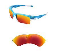 HiCycle2 Sunglasses Lenses Replacement for Oakley Fast Jacket XL OO9156 Sunglass(red)
