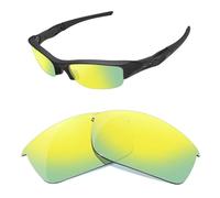 HiCycle2 Sunglasses Lenses Replacement for Oakley Flak Jacket OO9008 Sunglass-Multi Options(gold)