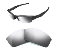 HiCycle2 Sunglasses Lenses Replacement for Oakley Flak Jacket OO9008 Sunglass-Multi Options(silver)