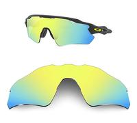 HiCycle2 Sunglasses Lenses Replacement for Oakley Radar EV Path Sunglasses OO9208(Golden)