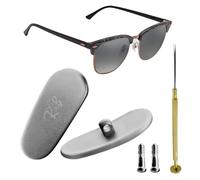 HiCycle2 sunglasses nose pads Replacement for ray ban eyeglasses sunglasses screw-in metal nose pads Repair Kits,Bonus Lens Cloth(16MM) (silver, 16mm)