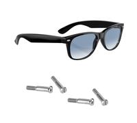 HiCycle2 Sunglasses Screws Replacement For Ray Ban WAYFARER RB2140 RB2168 RB4195 RB4148 RB4152 RB4168 RB4169 RB4340 RX5022 RX5121 RX5227 Replacement Temple Hinge Screw (Set of 4),Screwdriver(sliver)