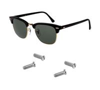 HiCycle2 Sunglasses Screws Replacement for Ray Ban Wayfarer RB3016 Sunglasses,with Screw Driver(4pcs for arms，silver)