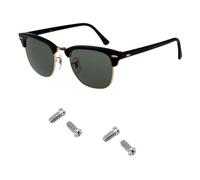 HiCycle2 Sunglasses Screws Replacement for Ray Ban Wayfarer RB3016 Sunglasses,with Screw Driver(4pcs for lens，silver)