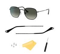 HiCycle2 Sunglasses Temples Arms Replacement for Ray-Ban RB3447 RB3547N RB3548N RB3647N Sunglasses,with 4 Screws,1 Screwdriver (Black)