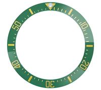 HiCycle2 Watch Bezel Replacement For 44Mm Rolex Deepsea 116660 126600 136668 Engrave Blue Lum Ceramic Bezel Insert Unidirectional Turing Dive Bezel (Green&Gold)