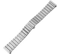 HiCycle2 Watch Bracelet Band Strap Compatible To Cartier Santos Medium WSSA0009 WSSA0010 21mm Band Strap, Silver, One Size, Classic