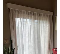 Hid Curt k System190 Ceiling/Wall MountWindow Pelmet Box Sl esign for Smooth Drapery Installation Perfect for Home Decor