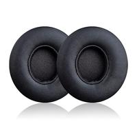 HidaArk Replacement Ear Pads for for Beats Solo 2 & Solo 3 Wireless On-Ear Headphones, Replacement EarPads Cushions Headphones Covers with Memory Noise Isolation Foam Softer Leather-Black