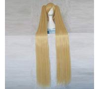 Hidan no Aria Kanzaki H Aria Pink 120CM Long Synthetic Hair Cosplay Costume Party Wig + 2 Ponytails + Wig Cap Vocaloid Golden