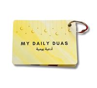 Hidaya Prints 20 Islamic Daily Dua Cards, Essential Duas for Muslims, Memory Improvement, Minimalist Religious Style, Kids