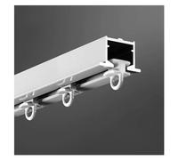 Hidden Aluminum Curtain Track,Ceiling Mount Room Divider Sliding Rail, Built-in Metal Recessed Partition Bar for Commercial Use(Size:6m)