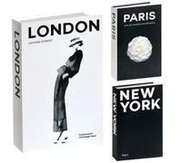 Hidden Book Safe - Discreet Money Storage Box for Keeping Cash, Documents, and Accessories Secure with Portable Lock System + Faux Book Design for Office Desk, Apartment Shelf, Home Closet, and Travel