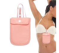 Hidden Bra Storage - Lightweight Women's Travel Bra Purse | Flexible Travel Women's Brra Wallet | Travell Coin Pouch | Hidden Undercover Secret Stash Pocket for Credit Cards