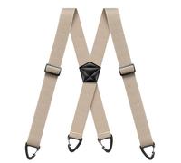 Hidden Braces For Men 1.6 Inch Wide X Back Adjustable Elastic Men'S Suspenders Under Clothing With 4 Snap Loop For Jeans Pants Strip Beige Braces en & Women