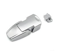 Hidden Buckle Lock, Concealed Design Push Button Switch, Shock Resistance And Pressure Resistance, For Distribution Box, Control Cabinet(Silver)