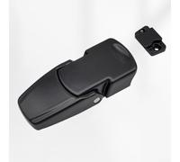 Hidden Buckle Lock, Concealed Design Push Button Switch, Shock Resistance and Pressure Resistance, for Distribution Box, Control Cabinet(Black)