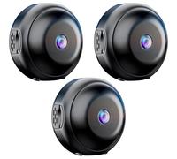 Hidden Camera HD Night Vision No Wifi or Electricity Required Tiny and Installs in 1 Second Remote Real-Time Viewing, Home Security Cameras Connected to Mobile Phones for Remote Monitoring (3pcs)