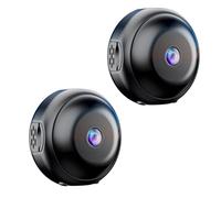 Hidden Camera HD Night Vision No Wifi or Electricity Required Tiny and Installs in 1 Second Remote Real-Time Viewing, Home Security Cameras Connected to Mobile Phones for Remote Monitoring (2pcs)