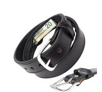 Hidden Cash Belt, Secure Money Storage Accessory Set, Leather Concealed Wallet Strap with Secret Zip Pocket, Anti Theft Waist Belt System, Design with Buckle Build, Travel Safety for Valuables