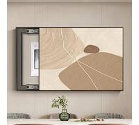 Hidden Circuit Breaker Panel, Push-Pull Electric Meter Cover, Decorative Fuse Box Cover Crystal Porcelain Painting For Breaker Electrical Panel Fuse Switch(Black-A-R,19.6x15.7in)