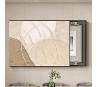 Hidden Circuit Breaker Panel, Push-Pull Electric Meter Cover, Decorative Fuse Box Cover Crystal Porcelain Painting For Breaker Electrical Panel Fuse Switch(Black-D-L,27.5x19.6in)