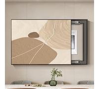 Hidden Circuit Breaker Panel, Push-Pull Electric Meter Cover, Decorative Fuse Box Cover Crystal Porcelain Painting For Breaker Electrical Panel Fuse Switch(Black-A-L,27.5x19.6in)