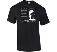 Hidden City Products Samuel Beckett Quote T-Shirt Mens Unisex Black Tees 3XL