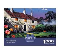 Hidden Cotswolds Secret Garden Manor Wooden Jigsaw Puzzle Waterproof 1000 Piece Puzzles for Adults Challenging And Brainteasing Games