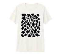 Hidden Cow Optical Illusion Premium T-Shirt